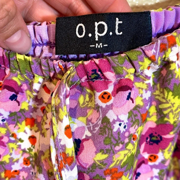 O.p.t Floral Milkmaid Dress size medium - Picture 4 of 7